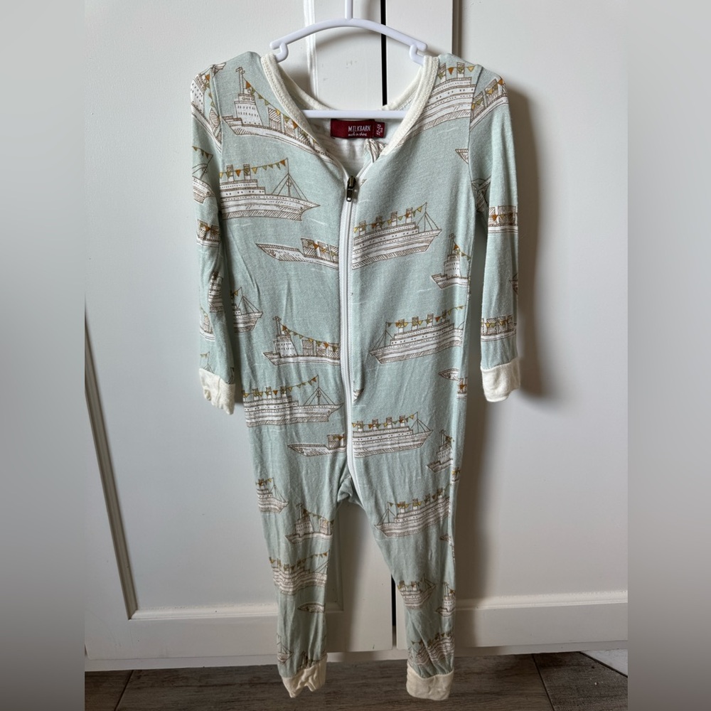 12-18 mo Milkbarn bamboo zipper pajama